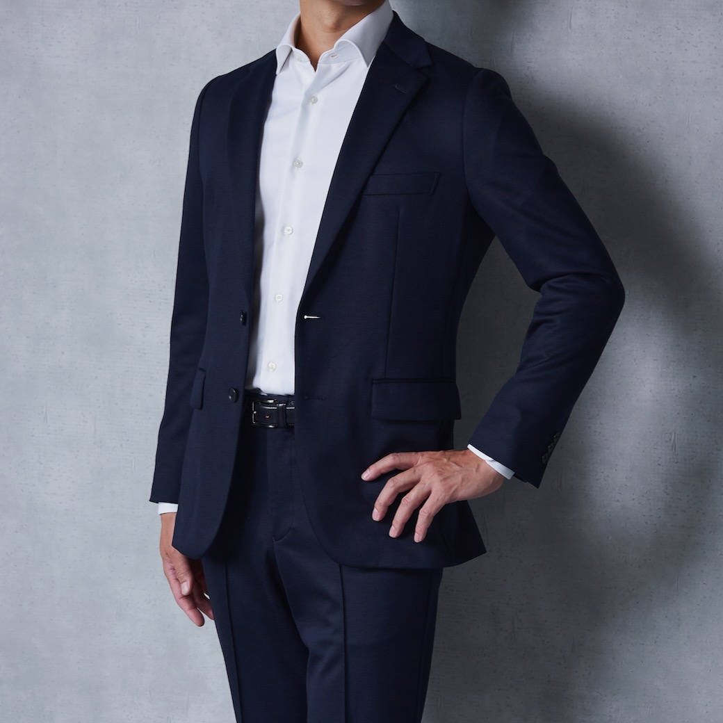 DRAGO PREMIUM WOOL JERSEY ブラウン無地ビジネスカジュアル